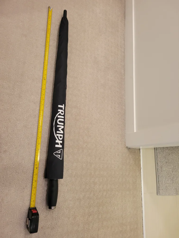 Authentic Triumph Motorcycle Umbrella - Black thumbnail