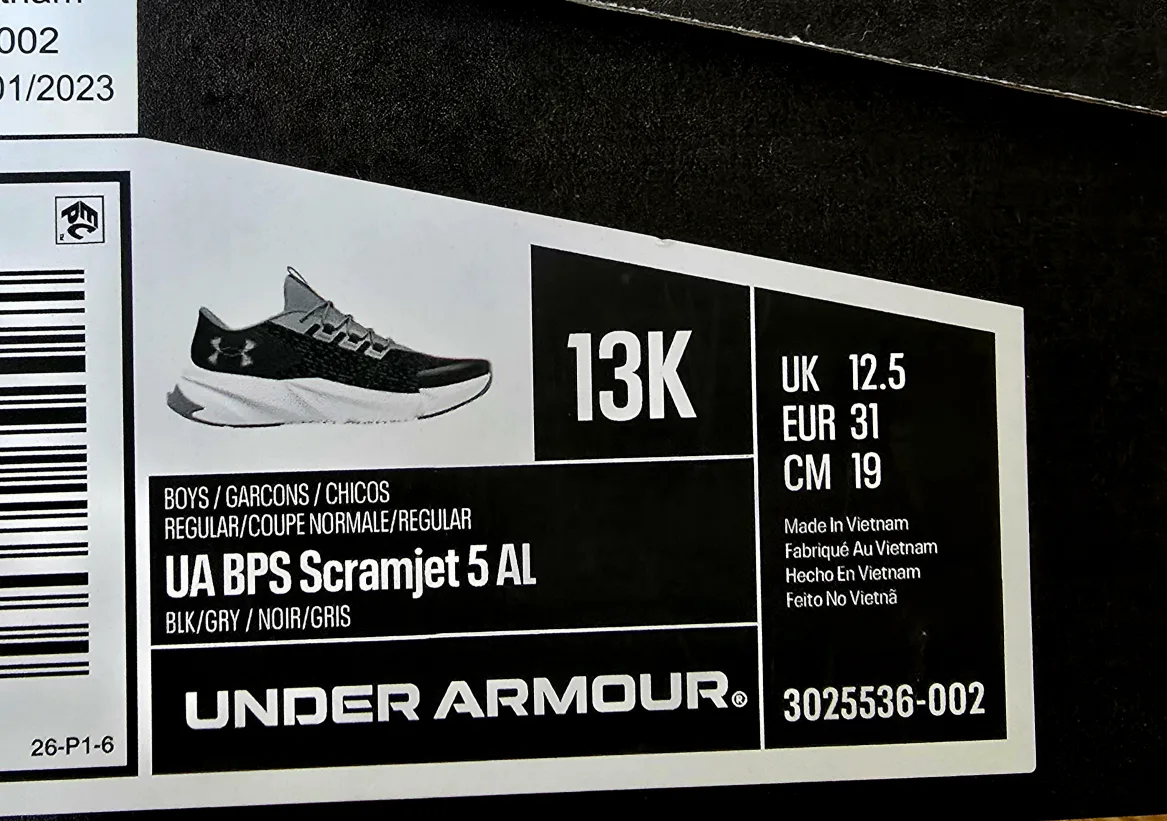 Under Armour Kids Shoes 13C image indicator(6)