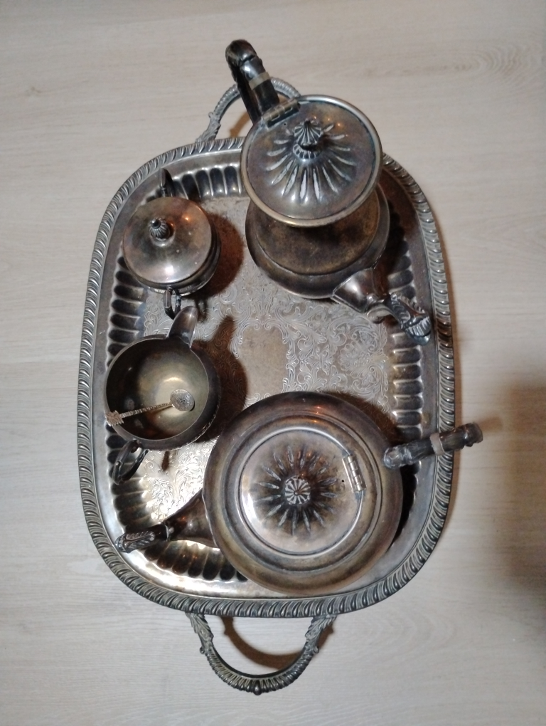 Vintage Silver Plated Tea/coffee Set and more