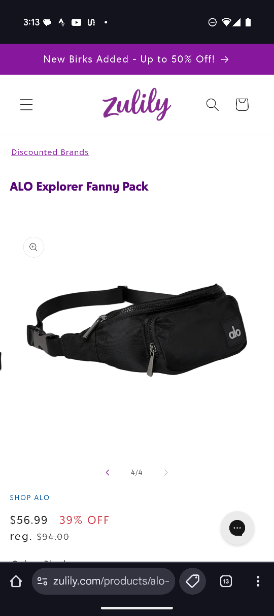 ALO Explorer Fanny Pack - Black - photo 3