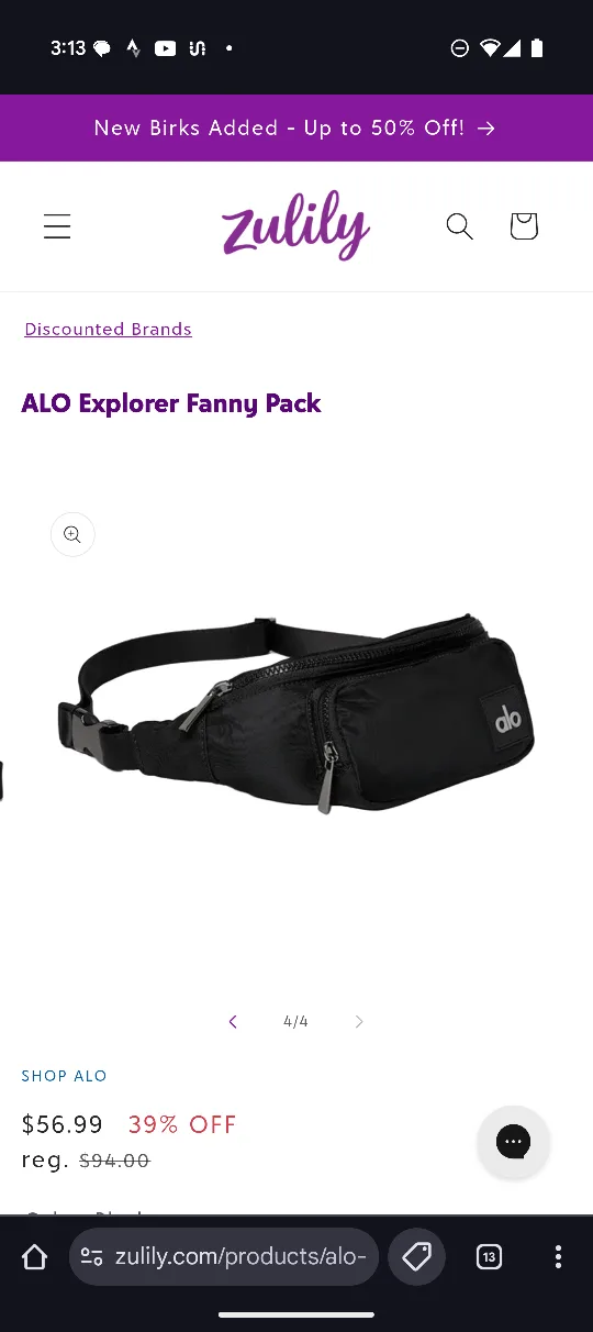 ALO Explorer Fanny Pack - Black image indicator(3)