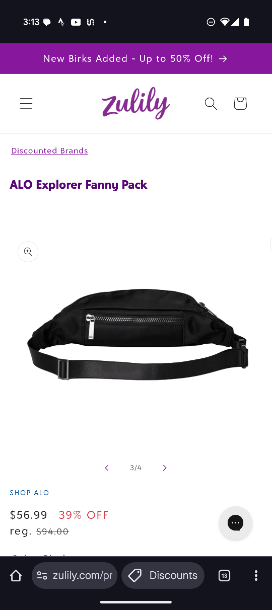 ALO Explorer Fanny Pack - Black - photo 4