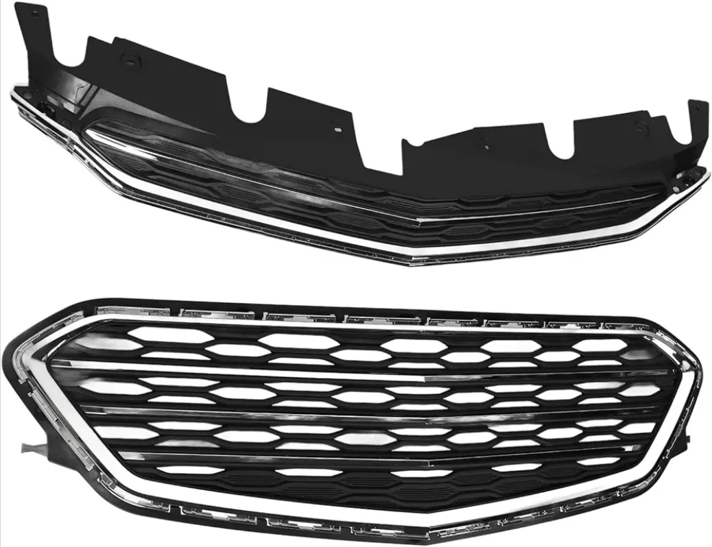 Front Bumper Grille Set for Chevy Equinox 2016–2017 Upper&Lower image indicator(10)