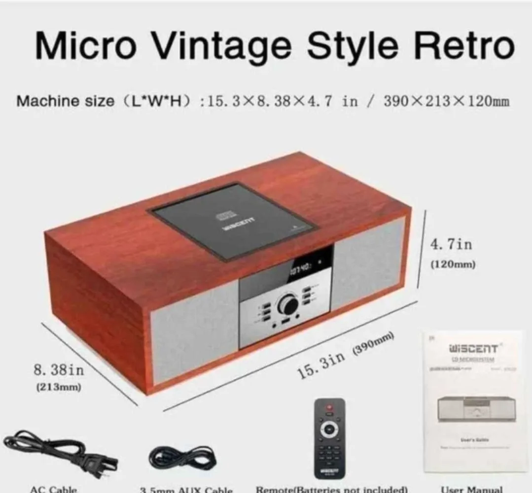 Wiscent CD Player and Stereo System image indicator(10)