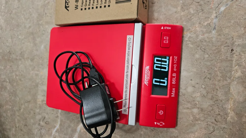 Accuteck W-8260-86RED Digital Postal Scale - Red thumbnail