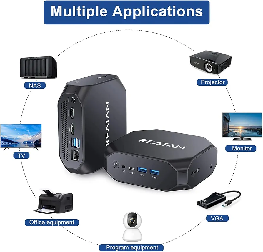 Reatan Mini PC & 27" 1080p Monitor - photo 3