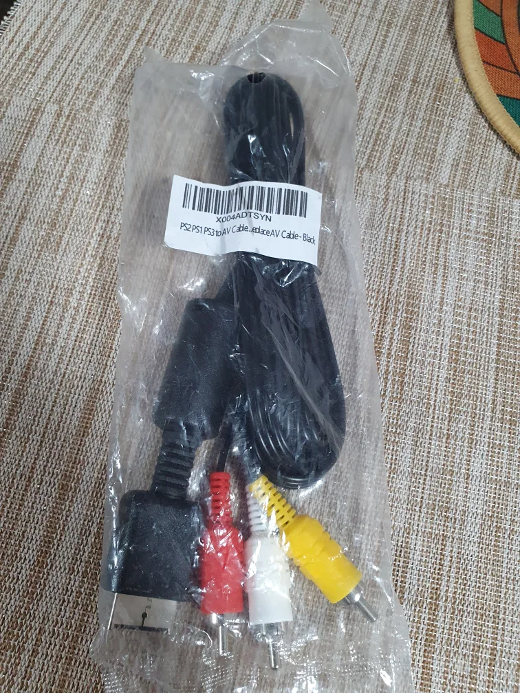 PS2 PS1 PS3 AV Cable - Black thumbnail