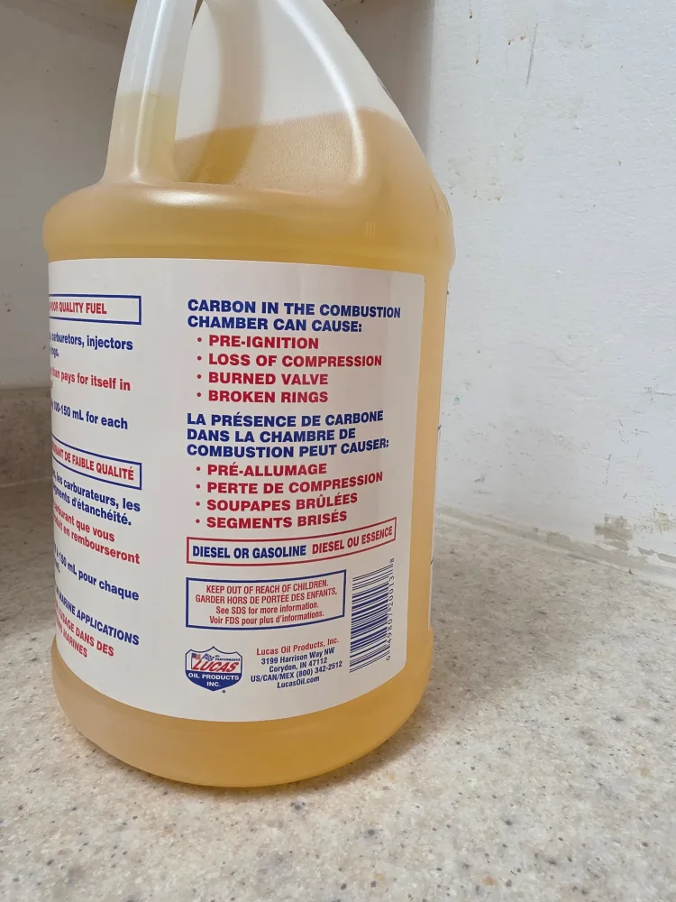 Lucas Oil Upper Cylinder Lubricant 3.79L (1 Gallon) image indicator(2)