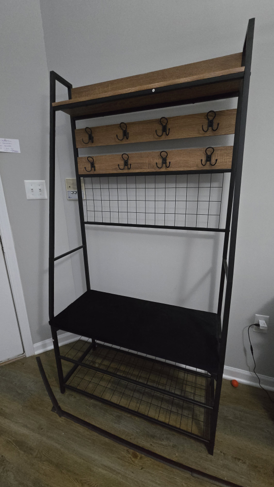 Hall Tree with Bench and shoe rack