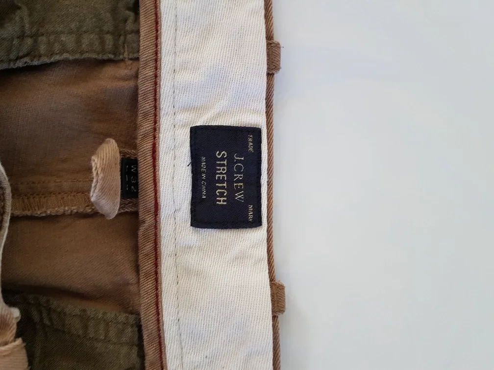 J.Crew Stretch Khaki Pants W32 L30 image indicator(4)