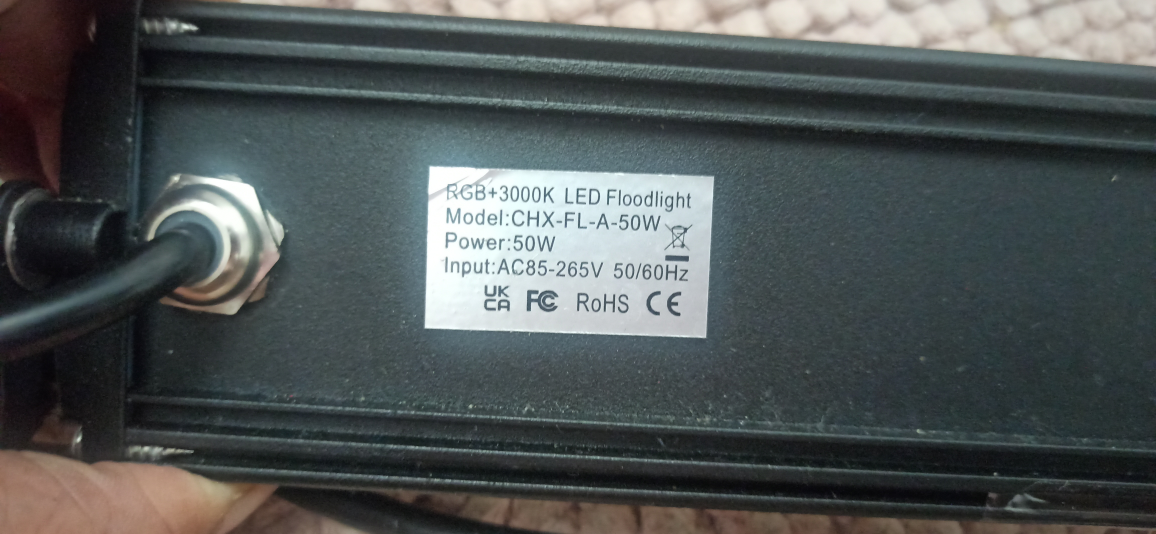 RGB+3000K LED Floodlight CHX-FL-A-50W - photo 5