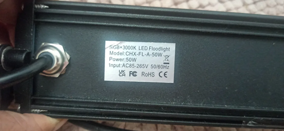 RGB+3000K LED Floodlight CHX-FL-A-50W image indicator(5)