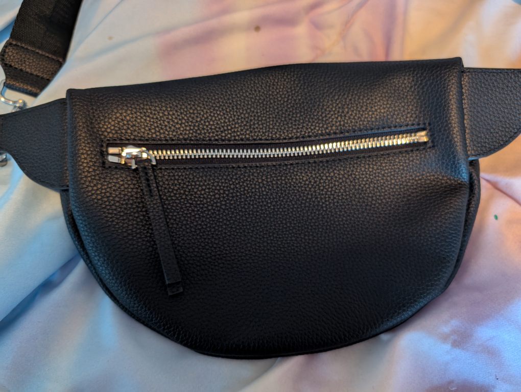 Tracker Black Faux Leather Belt Bag - photo 3