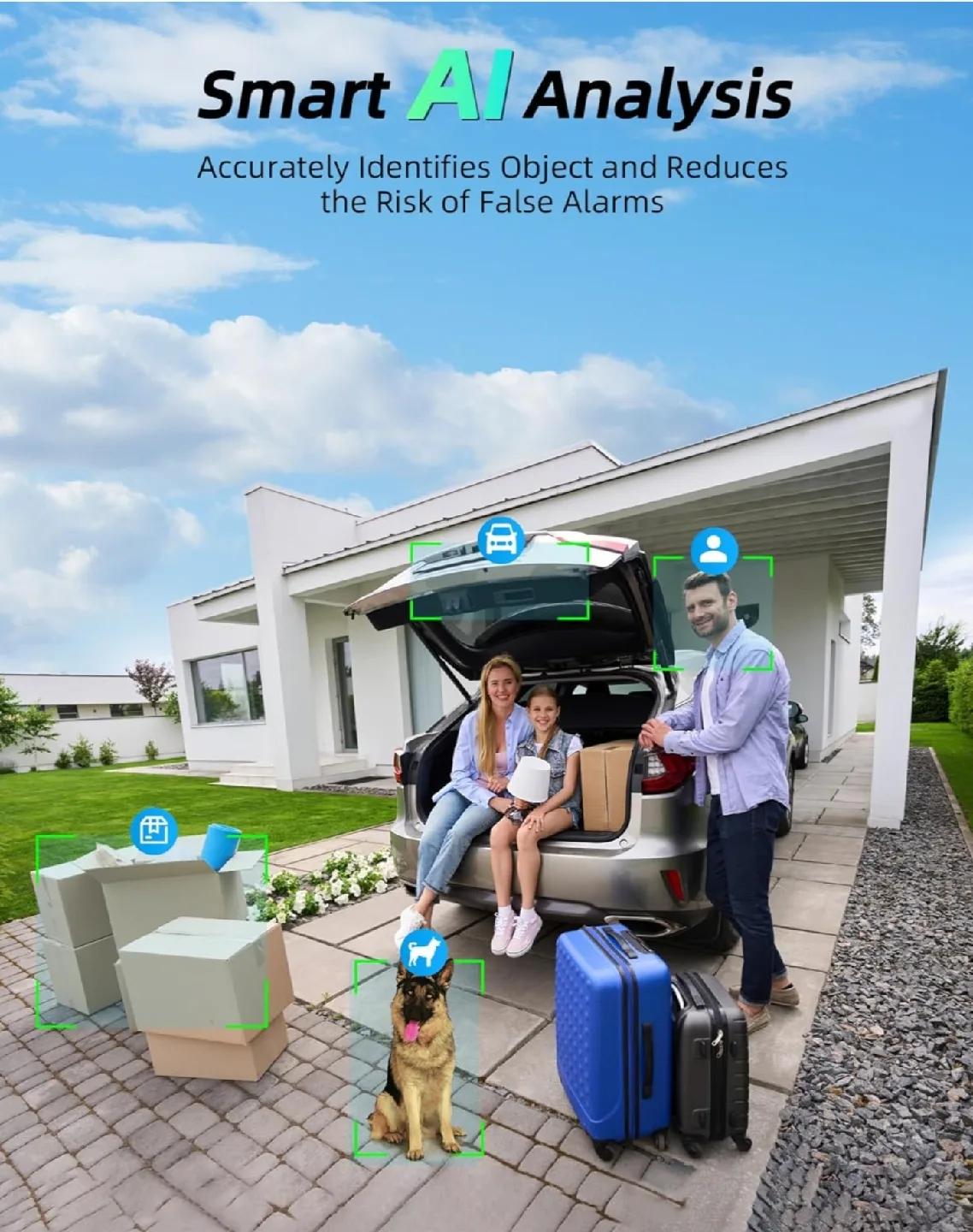 New. Maxiviz 2K Outdoor Security Camera - Solar Powered image indicator(6)