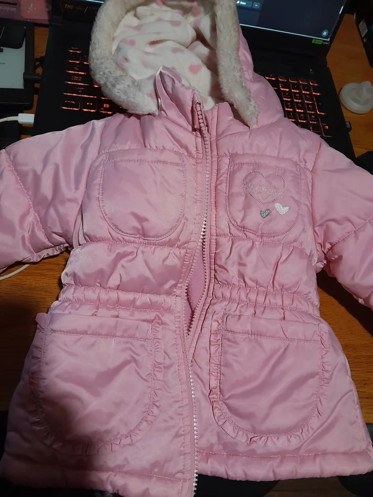 OshKosh Bgosh Pink Puffer Jacket - 18M thumbnail