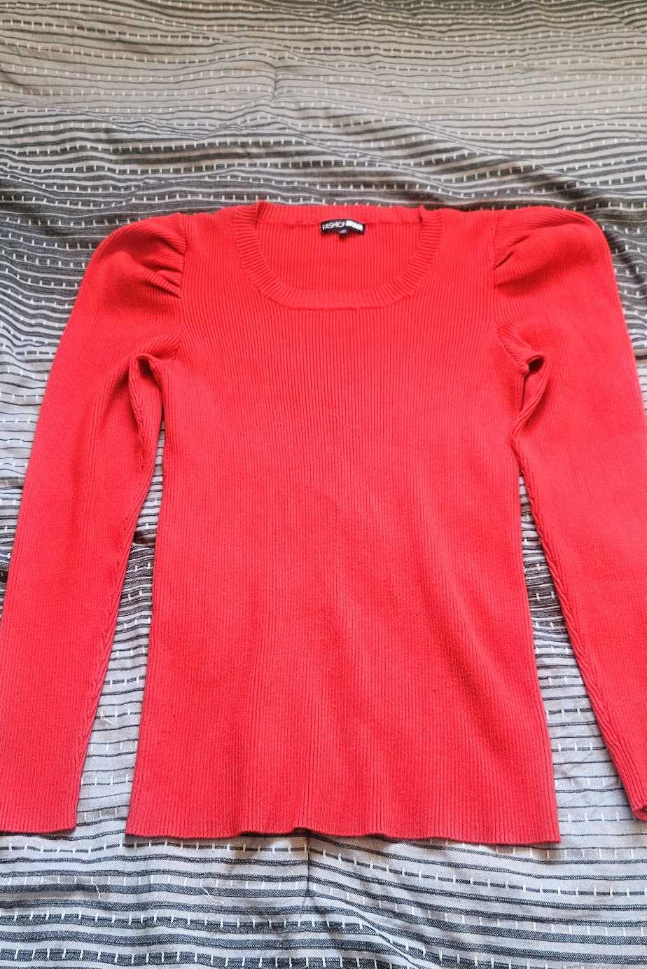 Fashion Nova Real Love Sweater - Red - photo 2
