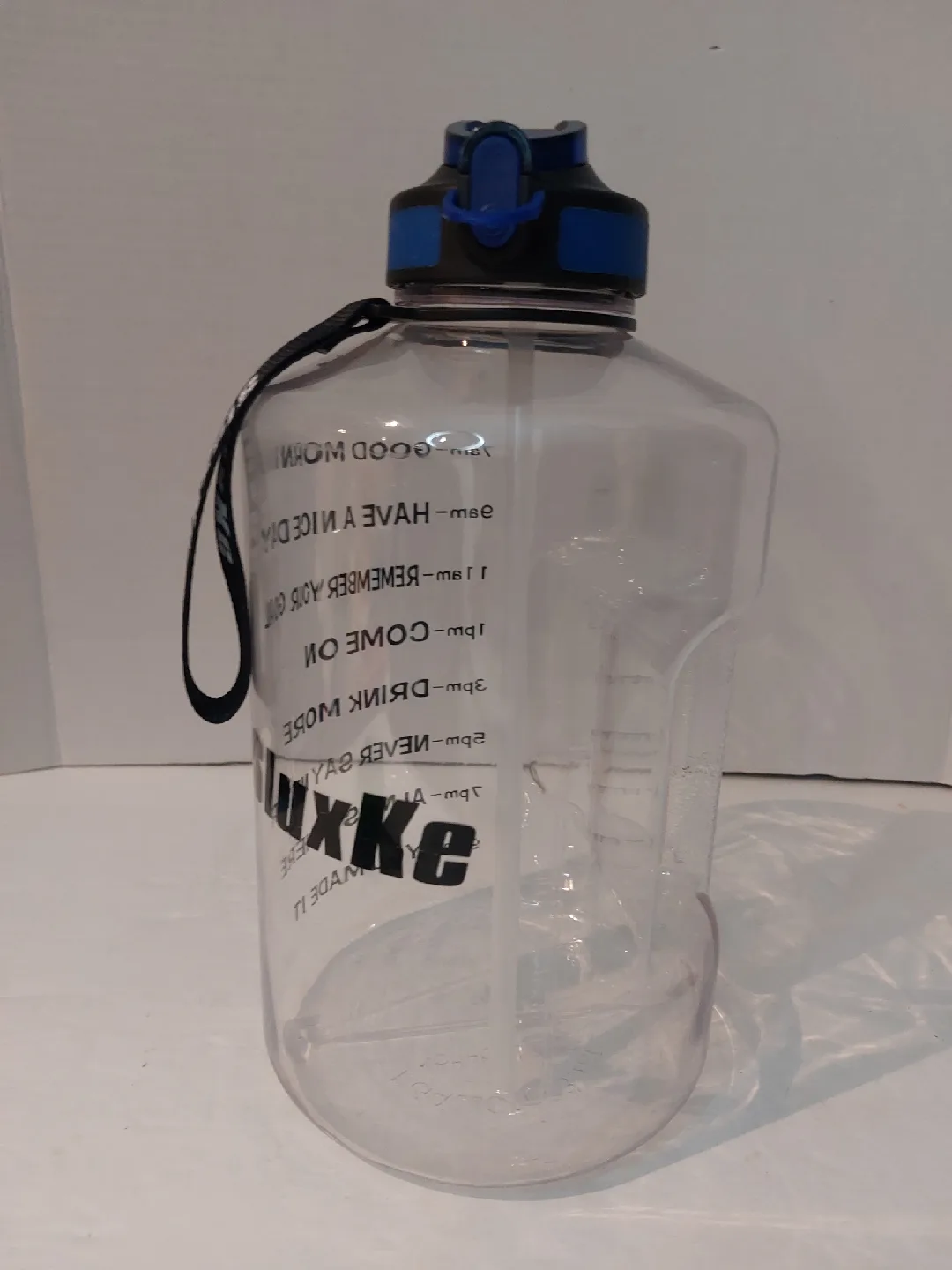 Clear Motivational Water Bottle - 3400 ml/ 116 Oz image indicator(3)