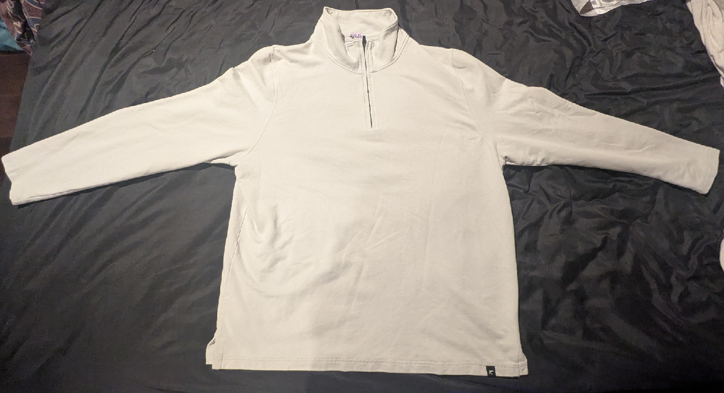 Light Weight Quarter-Zip Pullover - Size L