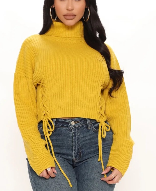 Fashion Nova Yellow Sweater