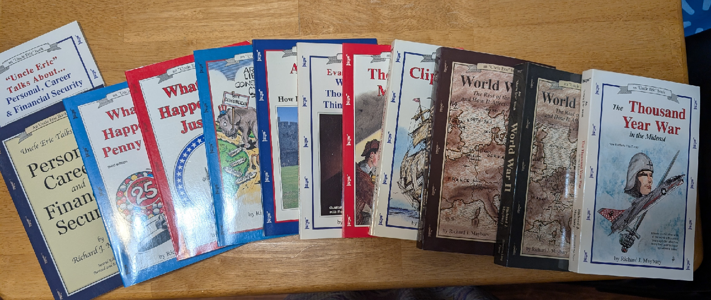 FIRE SALE !! Uncle Eric Book Collection by Richard J. Maybury