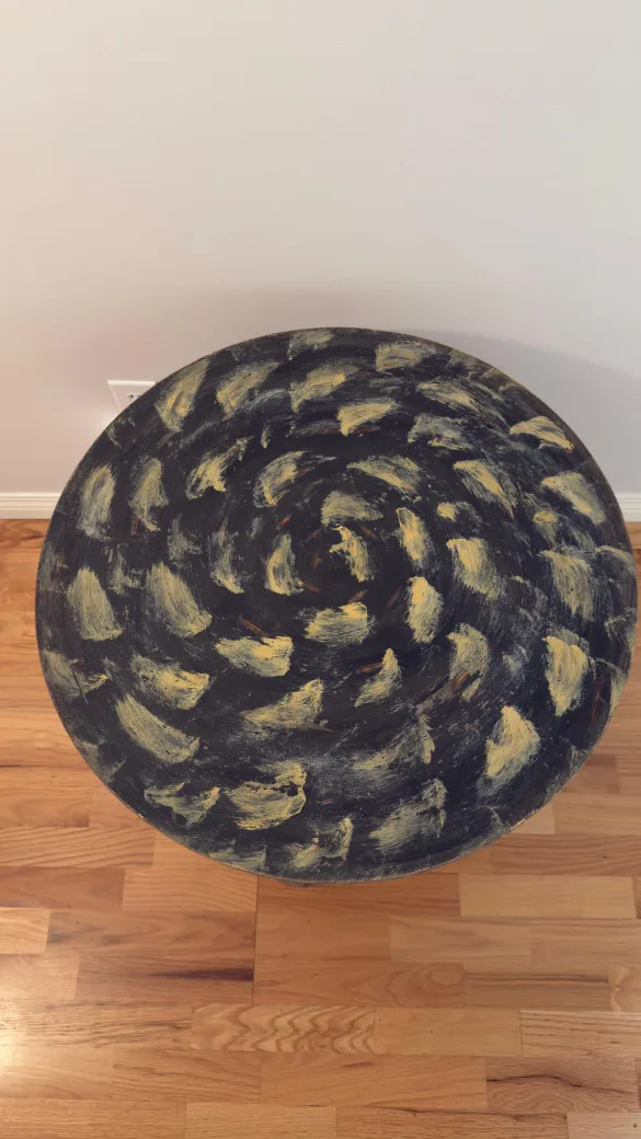 Hand Painted Round Accent Table image indicator(2)