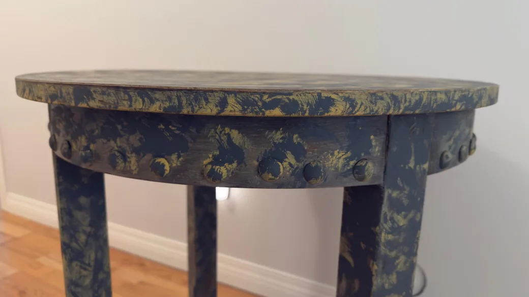 Hand Painted Round Accent Table image indicator(3)