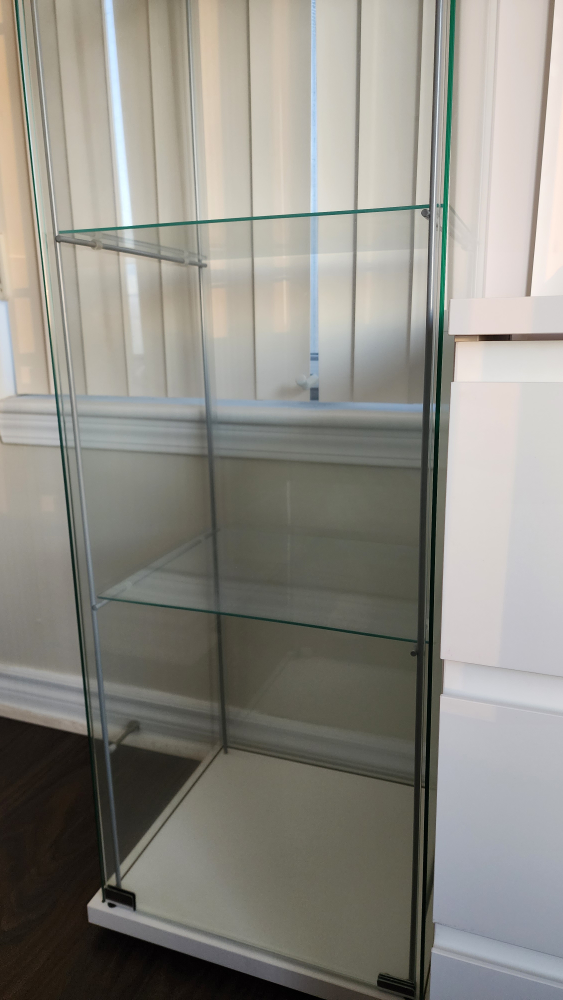 IKEA Detolf Glass Display Cabinet - White - Assembled - photo 3