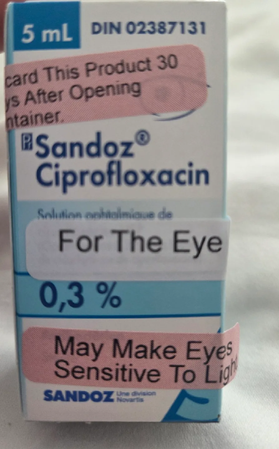 Sandoz Ciprofloxacin Eye Drops thumbnail