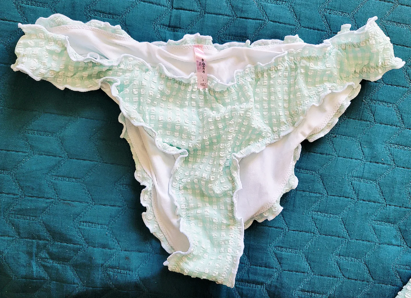 NEW - Ardene - Mint Green Swimsuit Set - Size L & XL image indicator(3)