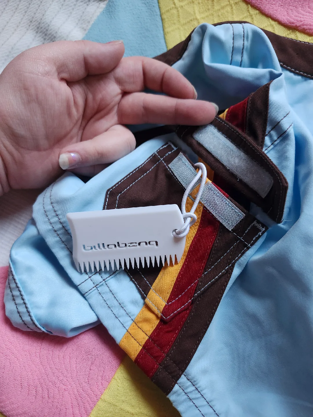 blue and brown billabong board shorts image indicator(5)