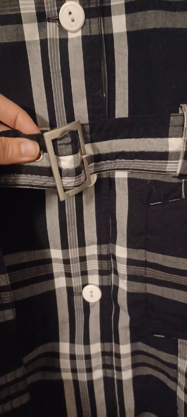 Trench Coat - Plaid Pattern image indicator(6)