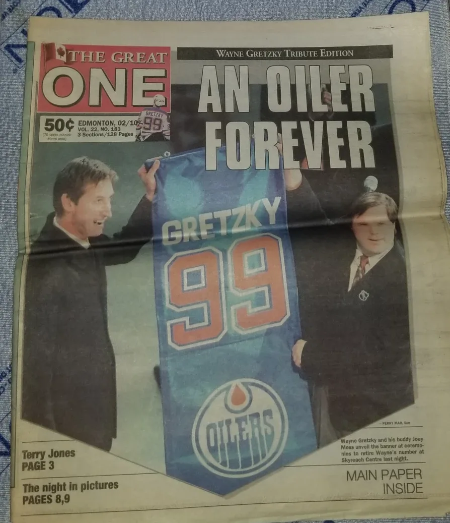 Wayne Gretzky Tribute Edition Newspaper thumbnail