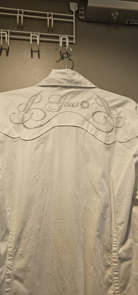Gsus Industries White Button-Up Shirt - XL