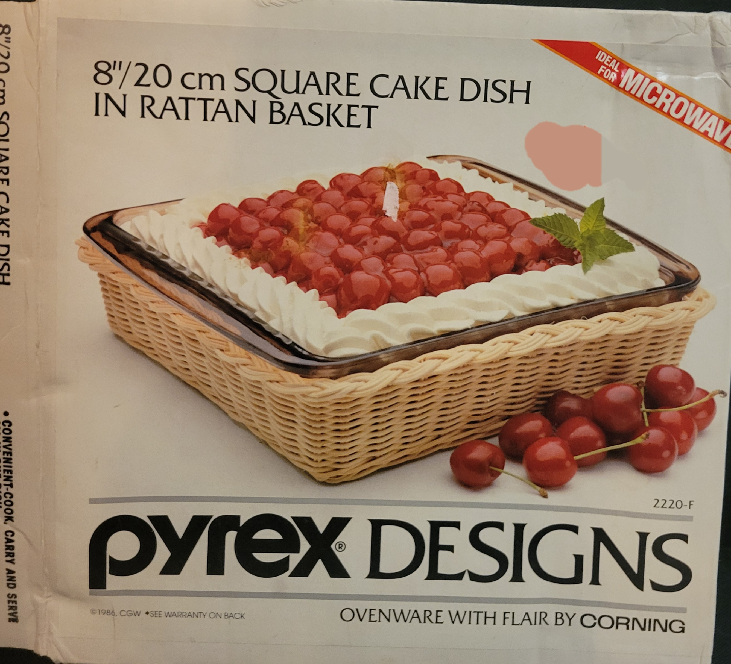 Pyrex Designs 8" Square Cake Dish