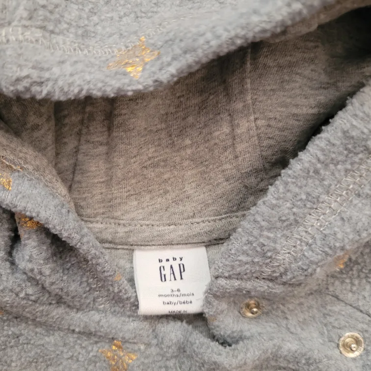 Baby Gap 3-6 Months Hooded Onesie image indicator(3)