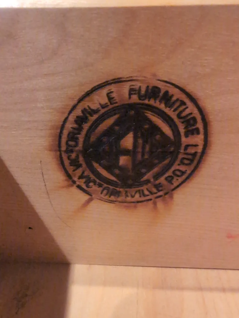 Vintage 1940s Victorville Furniture Nightstand image indicator(5)