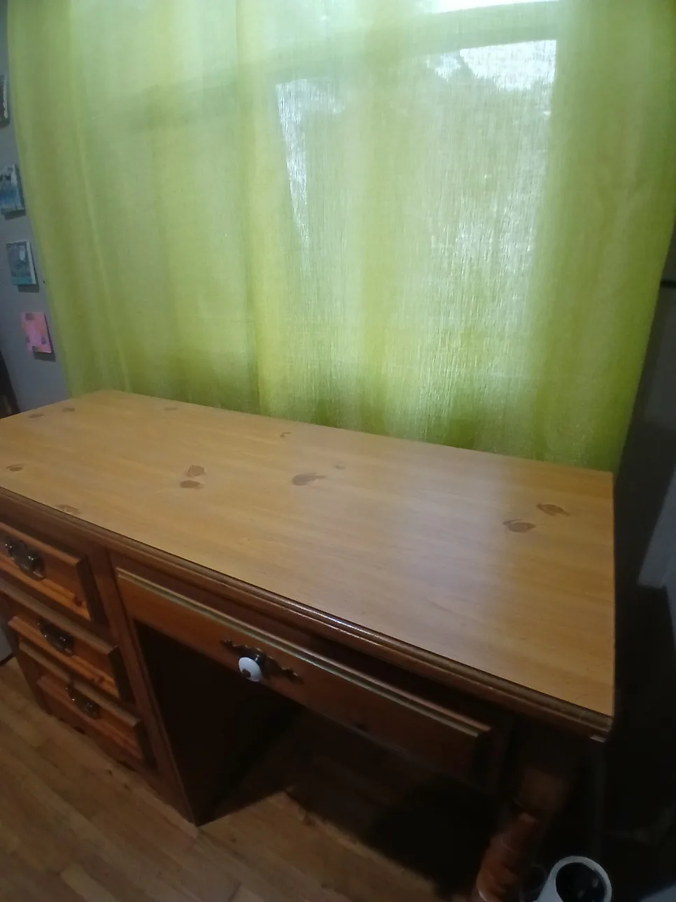 Wooden Desk - 46.5" x 18" x 30" image indicator(2)