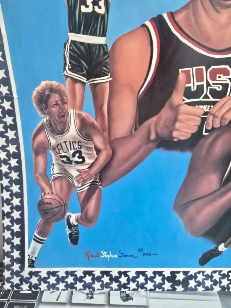 Vintage Michael Jordan, Larry Bird, Magic Johnson Poster image indicator(2)