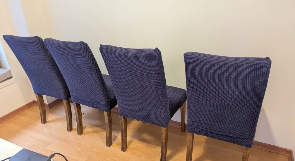 Set of 4 Navy Blue Dining Chairs image indicator(4)
