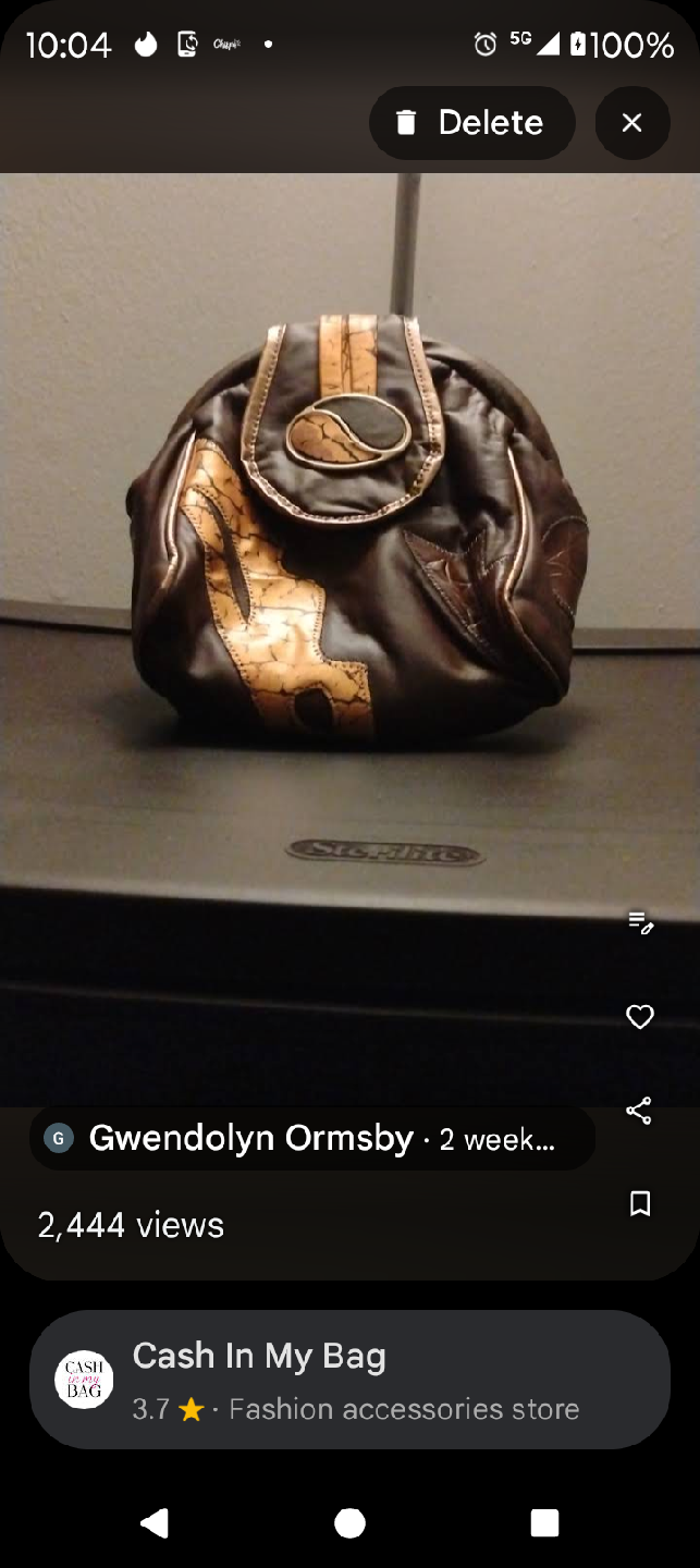Brown Leather Handbag