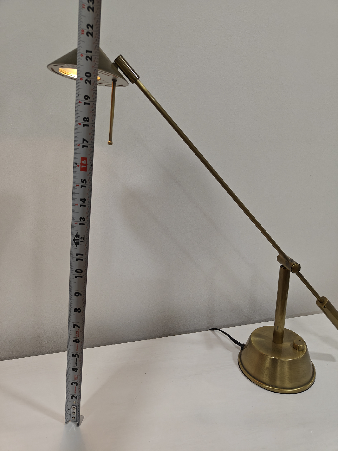 Antique Brass Table Lamp - photo 4