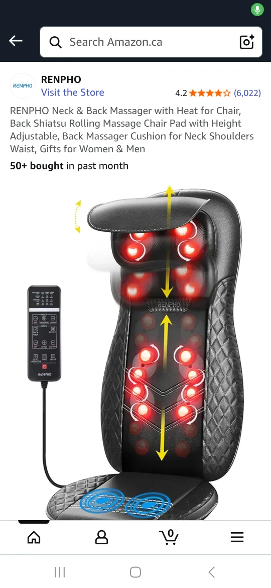 RENPHO Neck & Back Massager with Heat thumbnail
