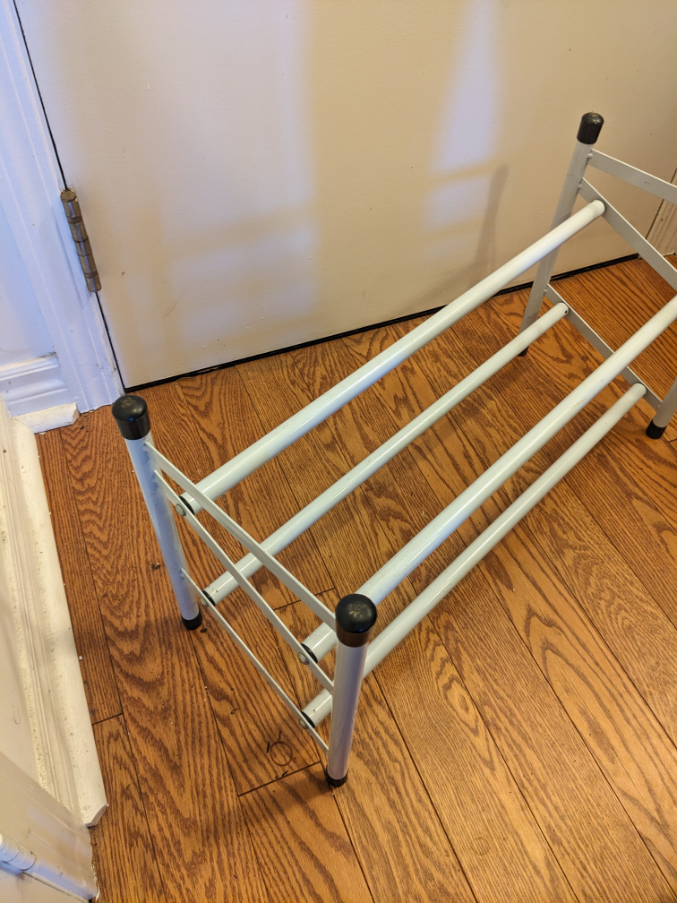 White Metal Shoe Rack - photo 4