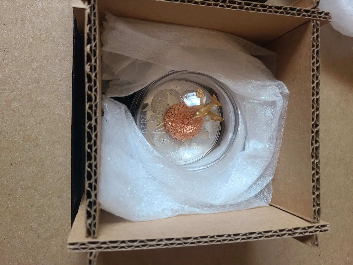 The Hummingbird and the Bloom 5oz Pure Silver Coin image indicator(3)