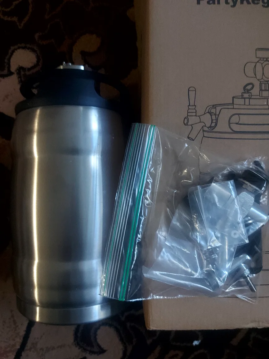 Stainless Steel Party Kegger Beer Dispenser 5L new image indicator(8)