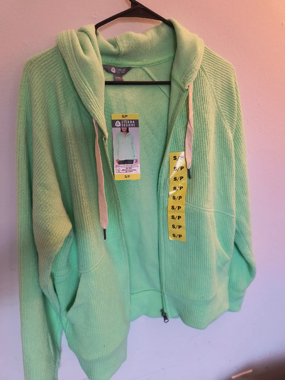 Sierra Designs Green Zip-Up Hoodie - Size S/P - New thumbnail