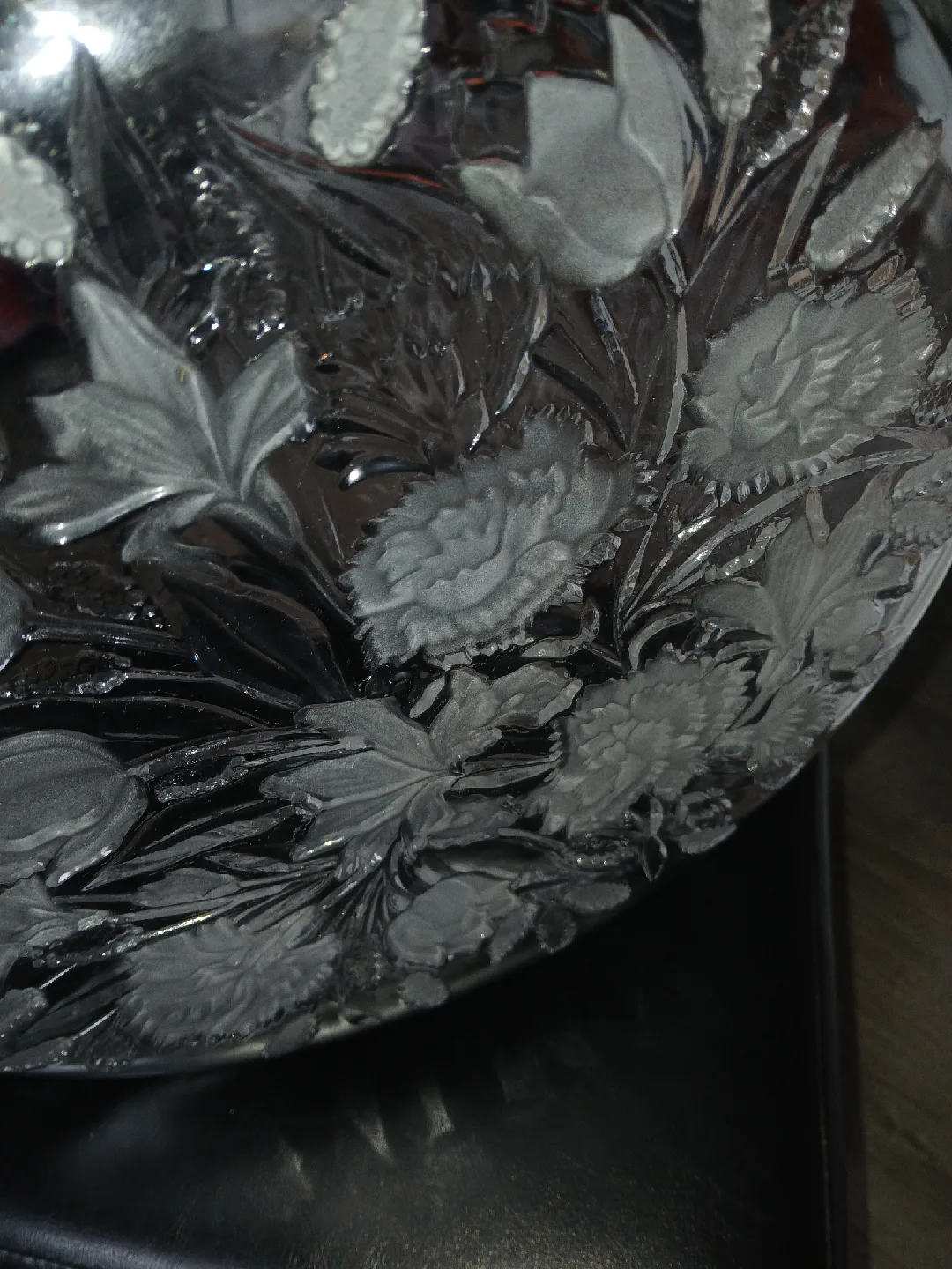 Vintage Etched  Serving Platter image indicator(3)