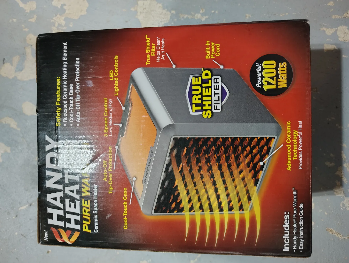 Handy Heater Pure Warmth Ceramic Space Heater image indicator(3)