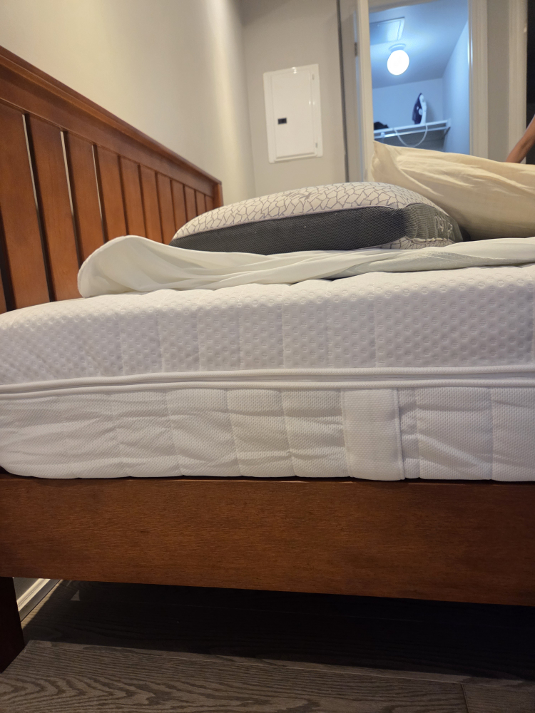 New Ikea mattress + New Solid Wood Queen Bed - photo 2