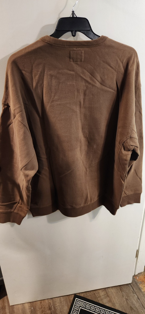 Roots One Crew Sweatshirt - Dark Brown, Size L - photo 3